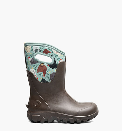 Classic Seamless Mid - Chicken Party Women's Farm Boots in Chocolate Multi for $140.00