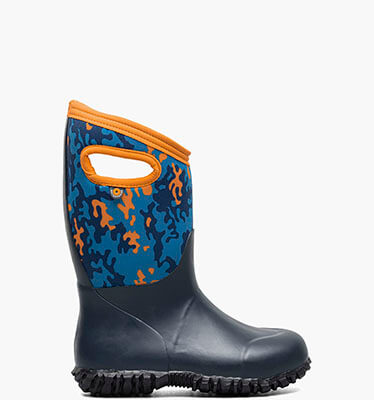 York Neo Camo Kid's Insulated Rain Boots in Navy Multi for $70.00