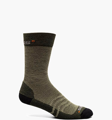 Classic Sock Women's Merino Wool Made in USA in olive multi for $20.00